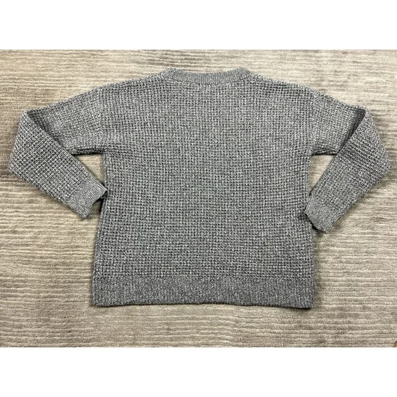 Time and Tru Sweater Womens Large Gray Long Sleeve Polyester Stretch Casual - Picture 7 of 13